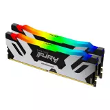 Оперативная память Kingston Renegade Silver RGB 32Gb (16x2) 6400MHz DDR5 DIMM, CL32,  KF564C32RSAK2-32