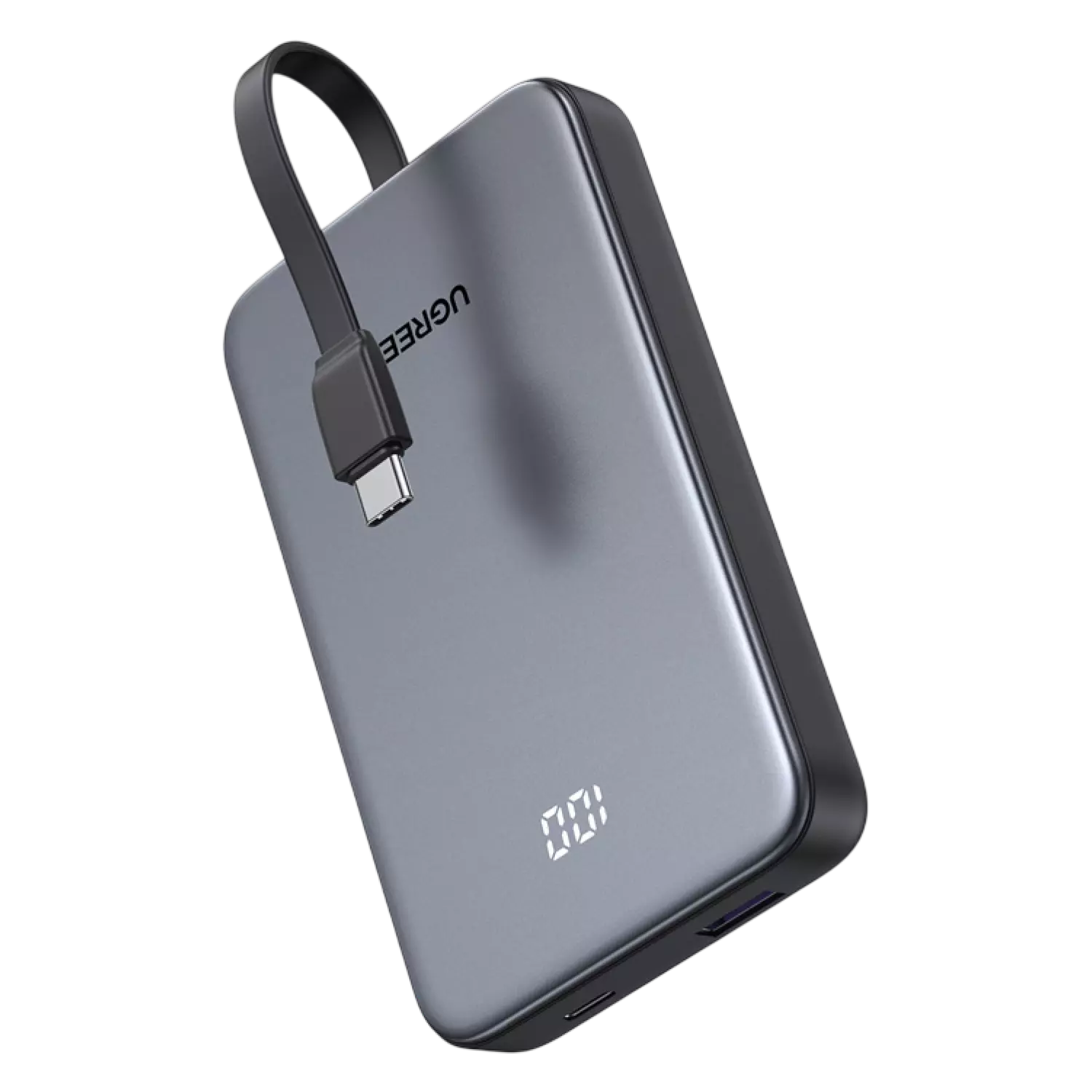 Мобильный аккумулятор Power Bank, 10000mAh, 20W, серый, PB526 (75161B) UGREEN