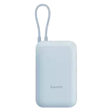 Внешний аккумулятор Xiaomi Power Bank 10000mAh Ice Blue, (Integrated Cable), (BHR9341GL) Голубой