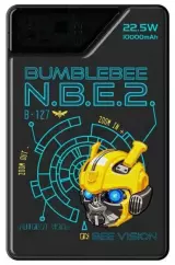 Power Bank Transformers TF-D10 Bumblebee Rechargeables, 10000 mAh, Black