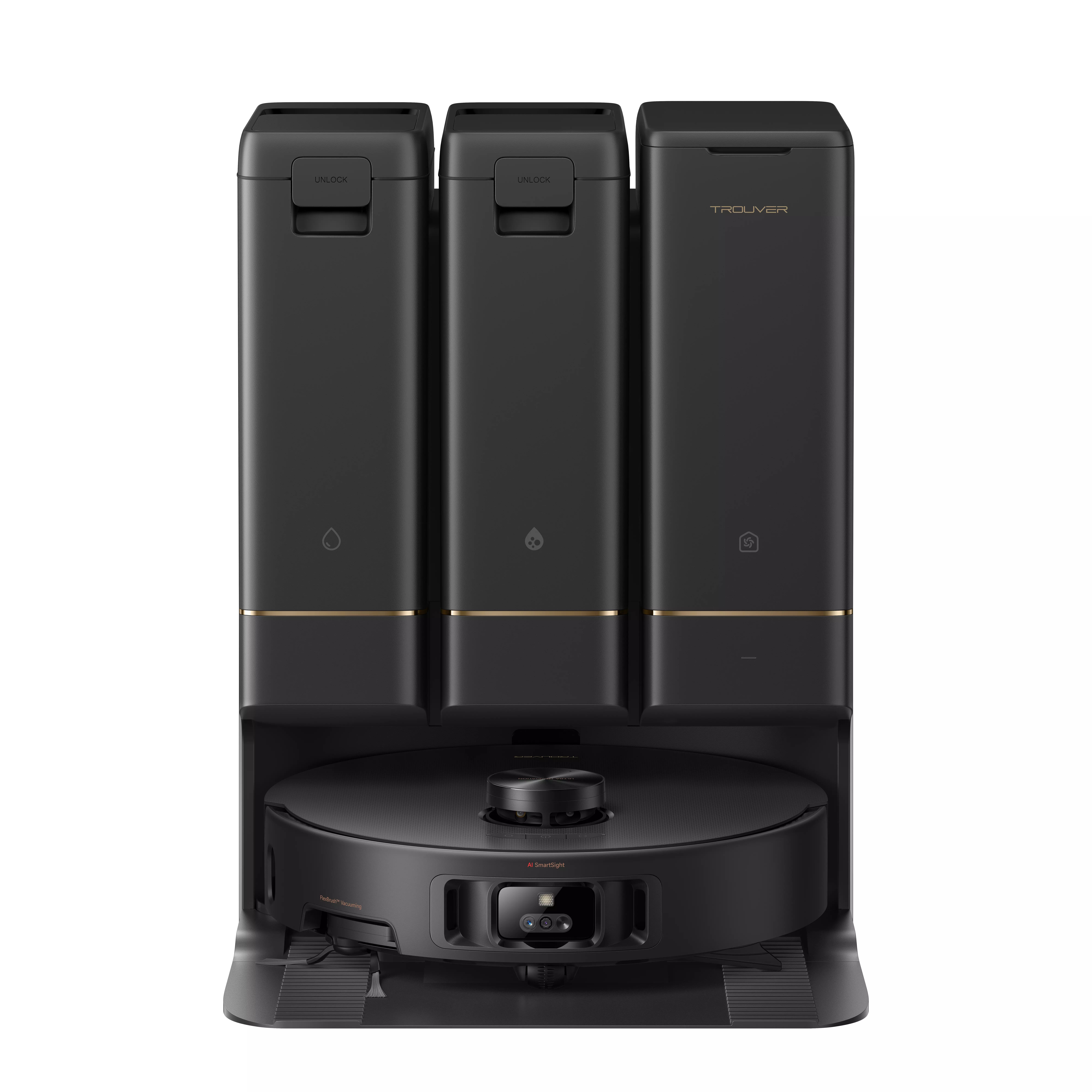 Робот-пылесос Trouver Z50 Ultra, Black, 19000 Па,  160 мин, самоочистка, моющий