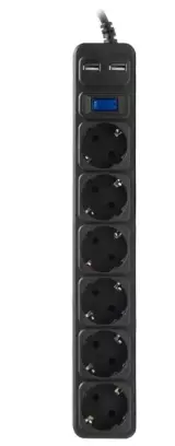 Сетевой фильтр SVC ZC6S-30M-USB 3 м. 220 в.