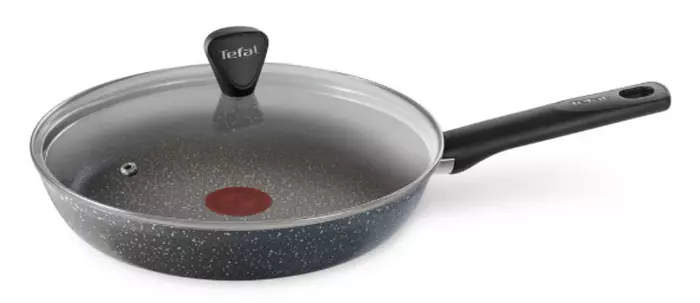Сковорода Tefal Natural Cook, Grey (4234928), 28 см, с крышкой