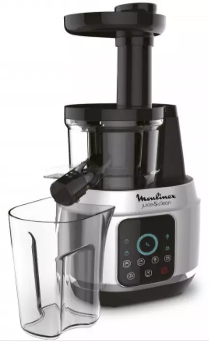 Соковыжималка Шнековая Moulinex Juice Clean, нерж. сталь (ZU420E10), 150 Вт, 4 скорости, 0.8л