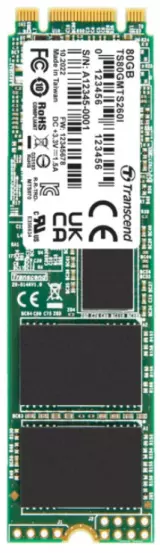 Жесткий диск SSD 80GB Transcend TS80GMTS260I M2