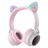 Наушники накладные Hoco W27 Cat ear, grey