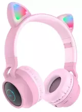 Наушники накладные Hoco W27 Cat ear, pink