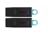 Флэш-накопитель Kingston 64Gb USB3.2 Gen1 Data Traveler Exodia (BlackTeal), комплект 2шт.