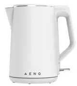 Чайник электрический Aeno EK2, White (AEK0002), 2200 Вт, 1.5л, дв.стенка,  сталь