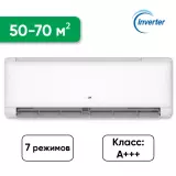 Кондиционер Inverter AUX ASW-H24A4/QGR1DI, White, (Термостерилизация, 50-70 м², 24 000 BTU, 7 режимов)