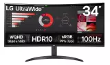 Монитор LG 34" UltraWide QHD 34WR50QK VA/3440x1440 300Кд/м²/5мс/100Hz/HDMI-DP