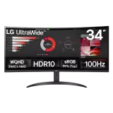 Монитор LG 34" UltraWide QHD 34WR50QK VA/3440x1440 300Кд/м²/5мс/100Hz/HDMI-DP