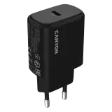 Сетевое зарядное устройство Canyon OnCharge 250, 25W 1xPD EU, Black