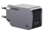 Зарядное устройство UGREEN Nexode Pro GaNInfinity, 2xUSB-C /1xUSB-A, 65W, QC4.0/PD3.0, X755 (25871)